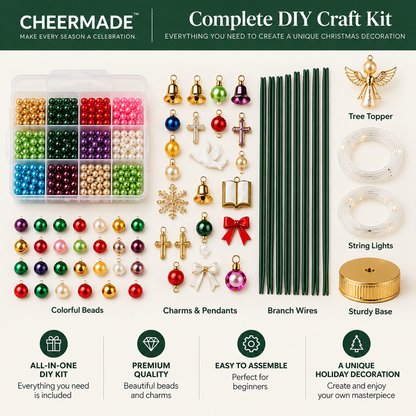 🎄 CheerMade Christmas DIY Tree Kit — Family Activity & Reusable Holiday Decoration
